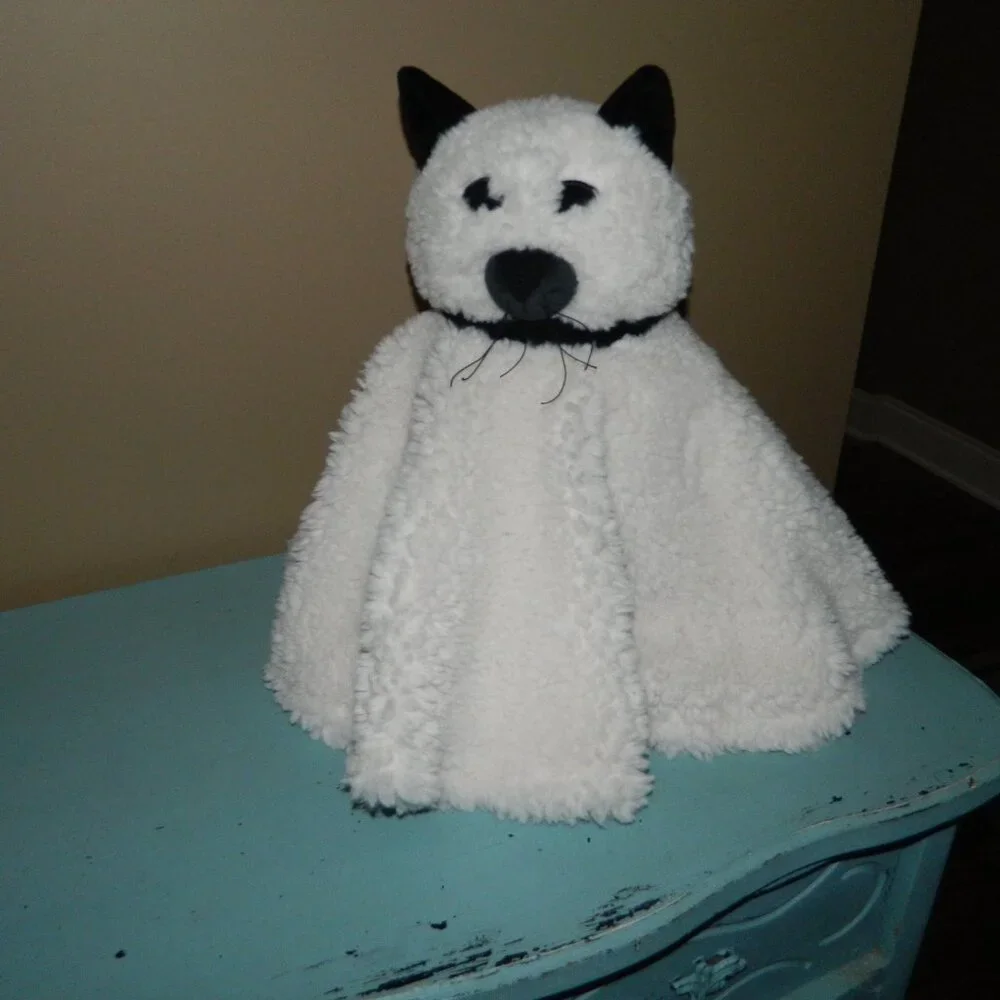 Pottery Barn Cleo the Ghost Cat Halloween Pillow